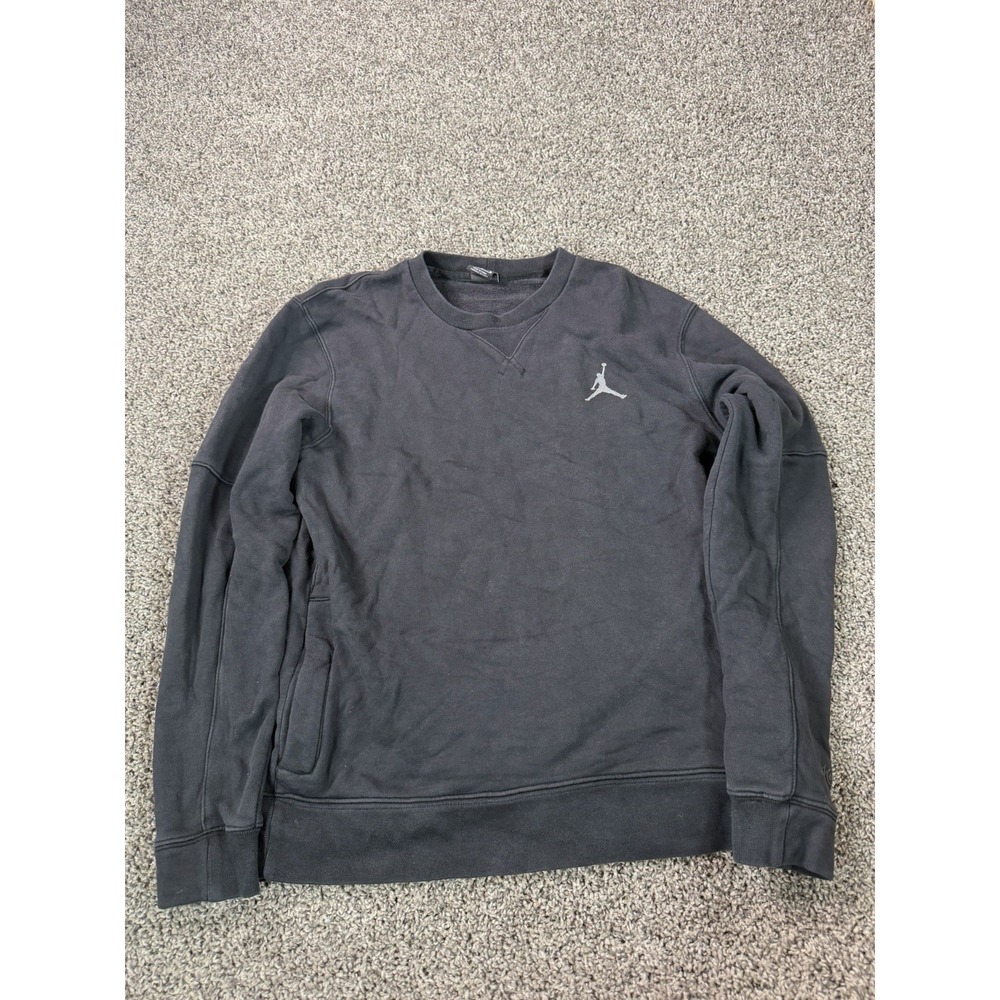 Nike Air Jordan Jumpman Melo Crewneck Men's Size Large Black